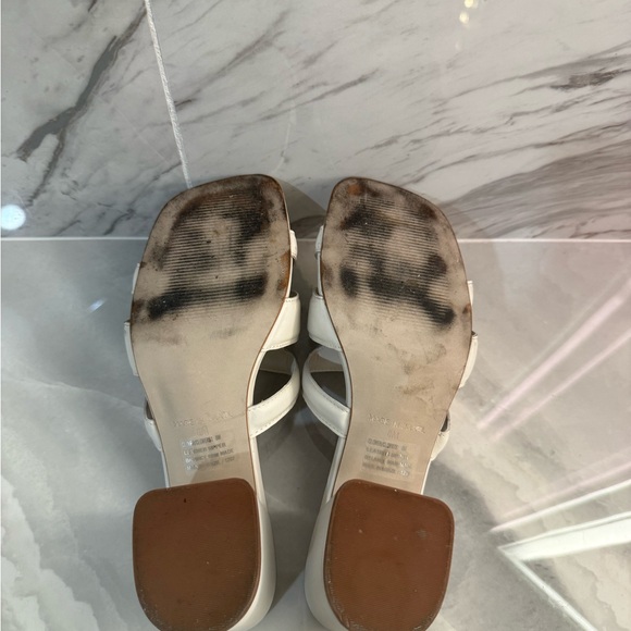 Steve Madden Cream Block Heel Mules - Picture 4 of 5